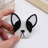 French Bulldog Handmade Acrylic Brooch