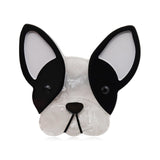 French Bulldog Handmade Acrylic Brooch