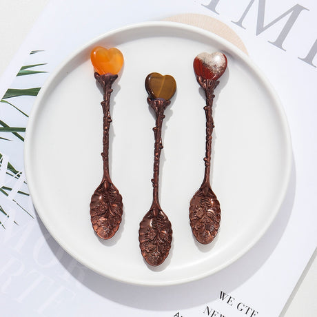 One Crystal Love Heart Teaspoon
