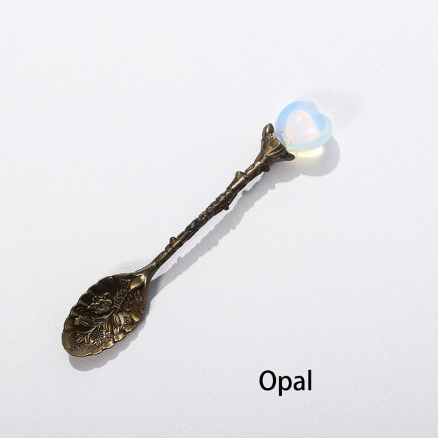 One Crystal Love Heart Teaspoon