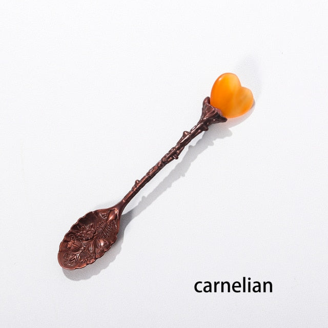 One Crystal Love Heart Teaspoon