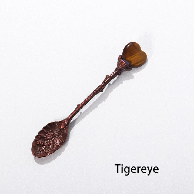 One Crystal Love Heart Teaspoon