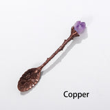 One Natural Amethyst Cluster Teaspoon