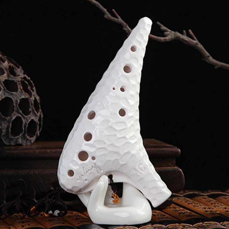 Sea Ripple Ocarina 12 Holes Handmade Midrange C Key Orff Musical Instrument
