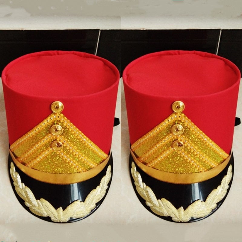 Red Drummer Top Hat Military Cap