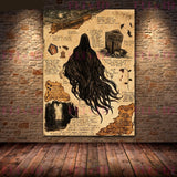 Poster Prints - Dementor, Dragon, Basilisk, Grey Wolf, Phoenix, Thestral, Unicorn and Peruvian Vipertooth