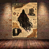 Poster Prints - Dementor, Dragon, Basilisk, Grey Wolf, Phoenix, Thestral, Unicorn and Peruvian Vipertooth
