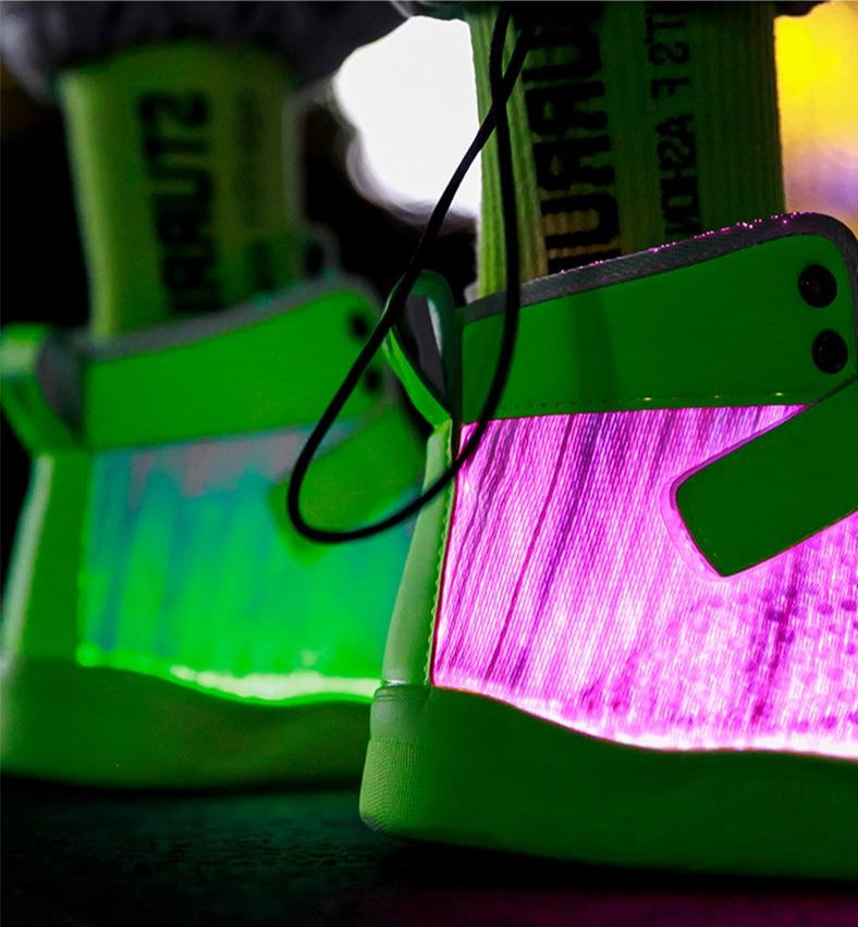 Glowing Sneakers USB Rechargeable Unisex Party Shoes