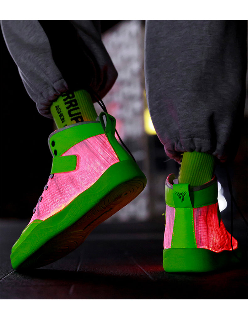 Glowing Sneakers USB Rechargeable Unisex Party Shoes