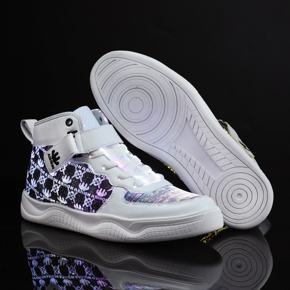 Glowing Sneakers USB Rechargeable Unisex Party Shoes