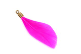Natural Feathers with Metal Clips for Jewellery Making