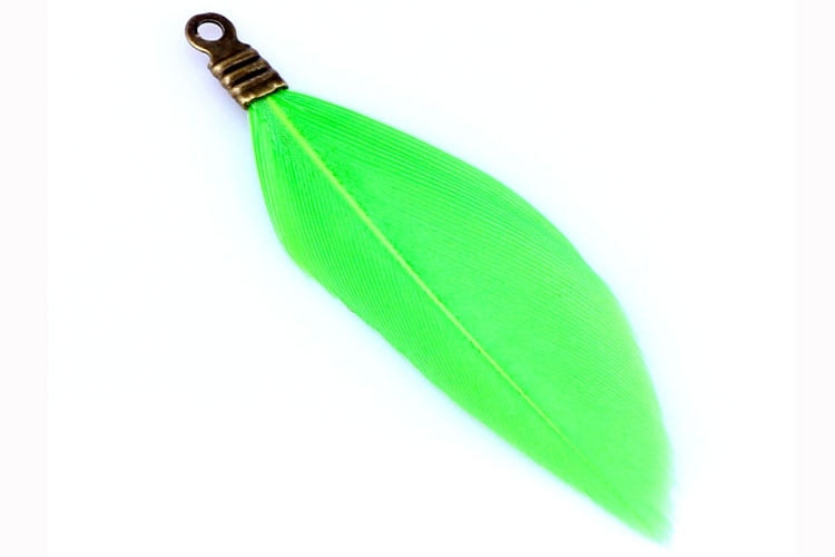 Natural Feathers with Metal Clips for Jewellery Making