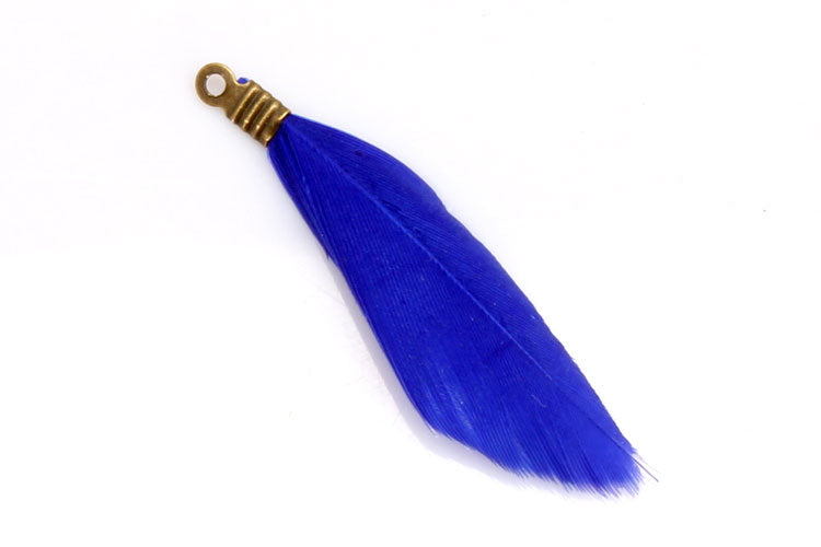 Natural Feathers with Metal Clips for Jewellery Making