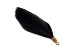 Natural Feathers with Metal Clips for Jewellery Making