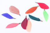 Natural Feathers with Metal Clips for Jewellery Making