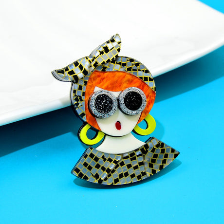 Woodland Ooooo Fancy Acrylic Brooch