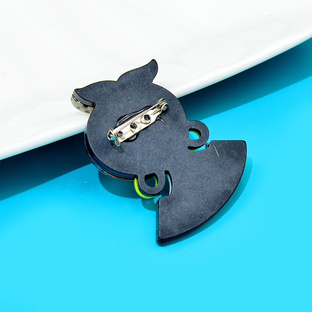 Woodland Ooooo Fancy Acrylic Brooch