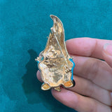 Morgan the One-Eyed Blue Gnome Enamel Brooch Pin