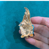 Morgan the One-Eyed Blue Gnome Enamel Brooch Pin