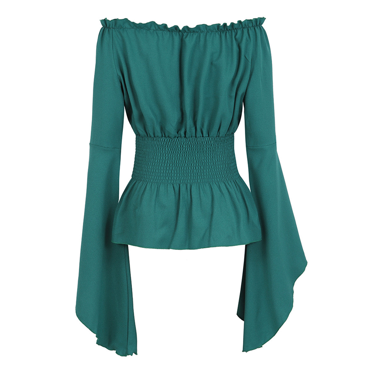 Peasant Blouse Off the Shoulder Shirt Steampunk Pirate Medieval Cosplay Costume Corset Top