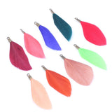 Natural Feathers with Metal Clips for Jewellery Making