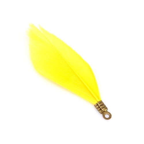 Natural Feathers with Metal Clips for Jewellery Making