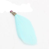 Natural Feathers with Metal Clips for Jewellery Making