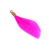 Natural Feathers with Metal Clips for Jewellery Making