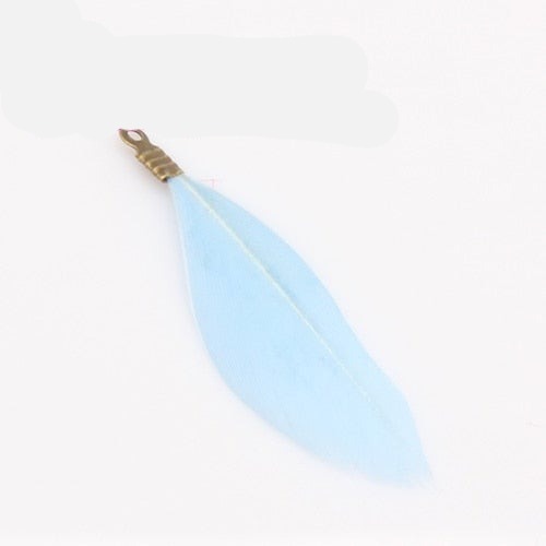 Natural Feathers with Metal Clips for Jewellery Making