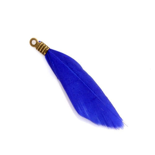 Natural Feathers with Metal Clips for Jewellery Making