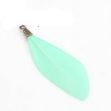 Natural Feathers with Metal Clips for Jewellery Making