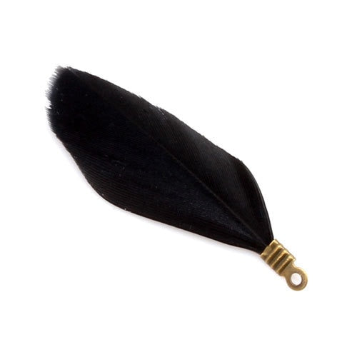 Natural Feathers with Metal Clips for Jewellery Making