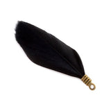Natural Feathers with Metal Clips for Jewellery Making