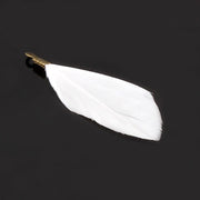 Natural Feathers with Metal Clips for Jewellery Making