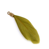 Natural Feathers with Metal Clips for Jewellery Making
