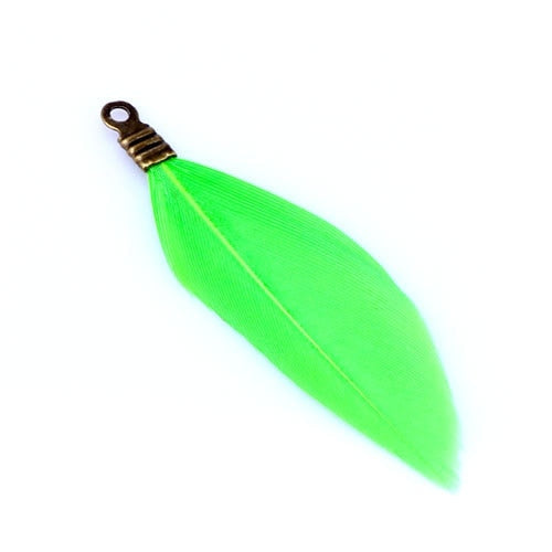 Natural Feathers with Metal Clips for Jewellery Making