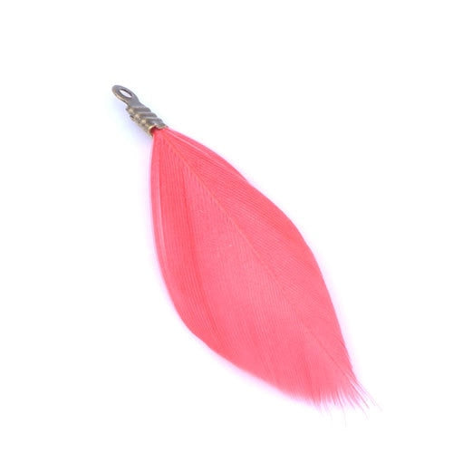 Natural Feathers with Metal Clips for Jewellery Making