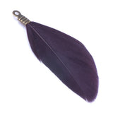 Natural Feathers with Metal Clips for Jewellery Making