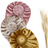 Velour Baby Turban Knot Head Wrap