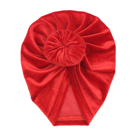 Velour Baby Turban Knot Head Wrap