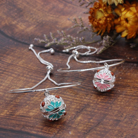Mexican Chime Bracelet Ball Essential Oil Diffuser Aromatherapy Jewellery