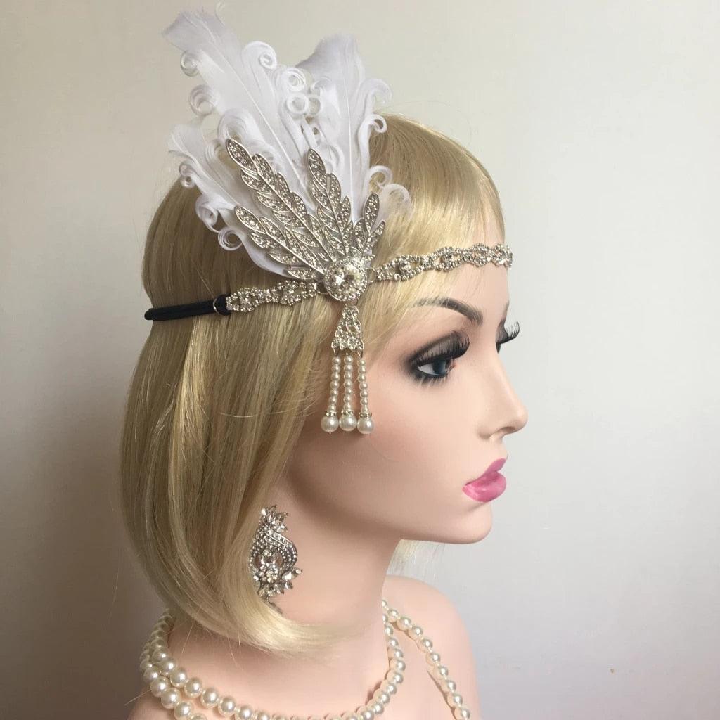 1920s Great Gatsby Pearl & Rhinestone Headpieces - Woodland Gatherer Woodland Gatherer | Australian Online Gift Store | Gifts & Treasures | Special Occasions & Everyday Fun | Whimsical Treats | Costumes | Jewellery | Fashion | Crafting DIY | Stationery | Boho Festival Fashion | Home Decor & Fittings     Afterpay Available Paypal Available Humm Available Worldwide Shipping Available