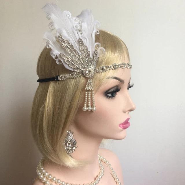 1920s Great Gatsby Pearl & Rhinestone Headpieces - Woodland Gatherer Woodland Gatherer | Australian Online Gift Store | Gifts & Treasures | Special Occasions & Everyday Fun | Whimsical Treats | Costumes | Jewellery | Fashion | Crafting DIY | Stationery | Boho Festival Fashion | Home Decor & Fittings     Afterpay Available Paypal Available Humm Available Worldwide Shipping Available