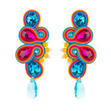 Soutache Russian Braid Handmade Long Earrings