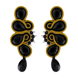 Soutache Russian Braid Handmade Long Earrings