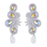 Soutache Russian Braid Handmade Long Earrings