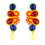 Soutache Russian Braid Handmade Long Earrings