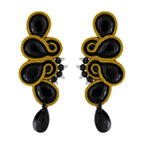 Soutache Russian Braid Handmade Long Earrings