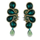 Soutache Russian Braid Handmade Long Earrings