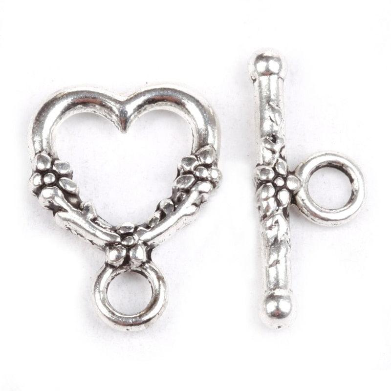 20 Sets Tibetan Silver Heart Shape Metal Toggle Clasps Hooks Findings for DIY Jewellery Making - Woodland Gatherer Woodland Gatherer | Australian Online Gift Store | Gifts & Treasures | Special Occasions & Everyday Fun | Whimsical Treats | Costumes | Jewellery | Fashion | Crafting DIY | Stationery | Boho Festival Fashion | Home Decor & Fittings     Afterpay Available Paypal Available Humm Available Worldwide Shipping Available